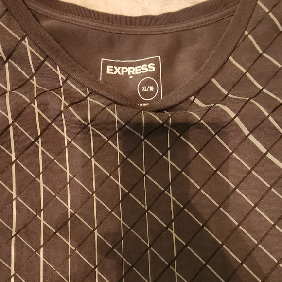Express Other - Express Men's Dark Geometric Tee